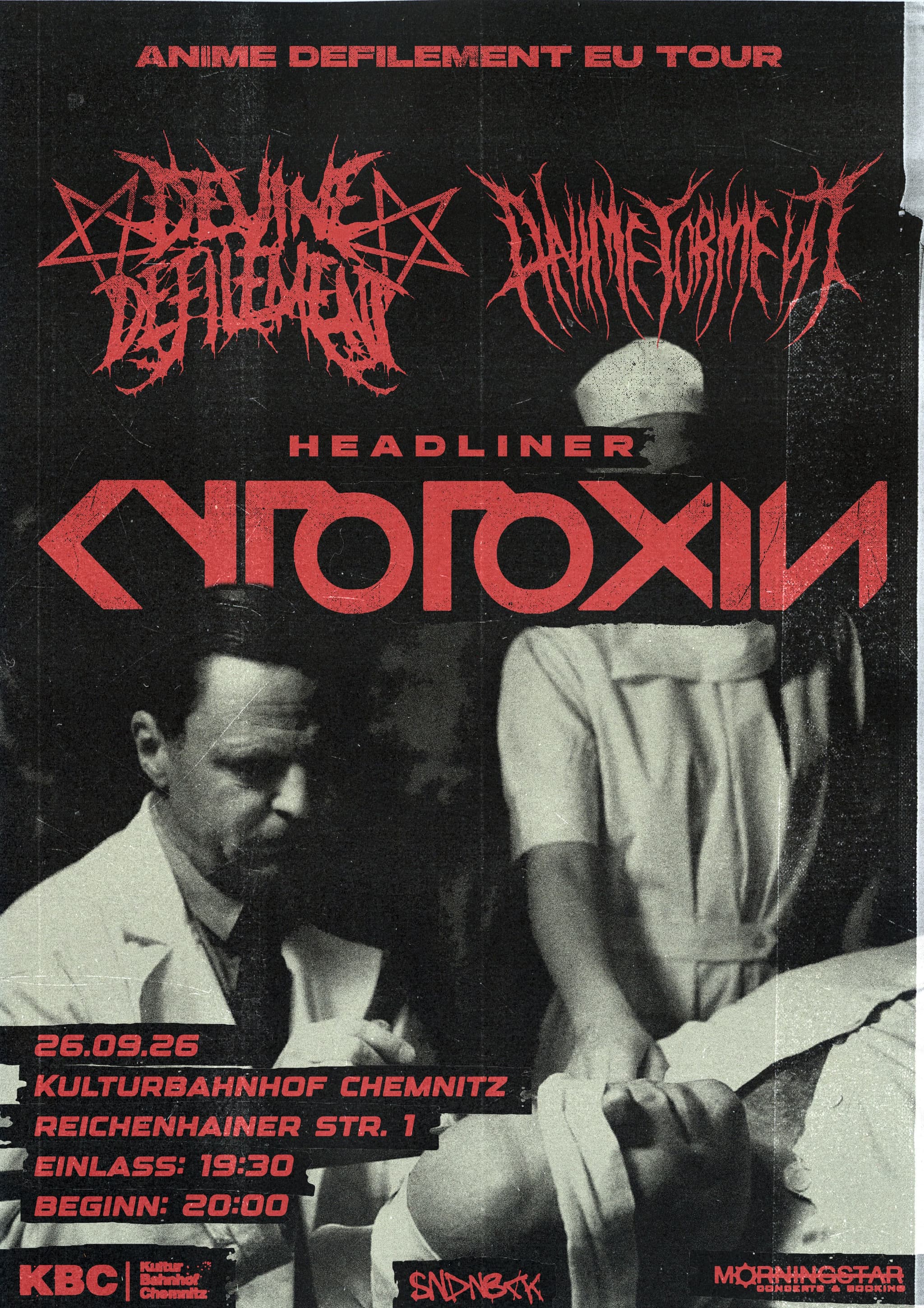 Cytotoxin + Europatour von Anime Torment(CZ) & Devine Defilement(ICE)