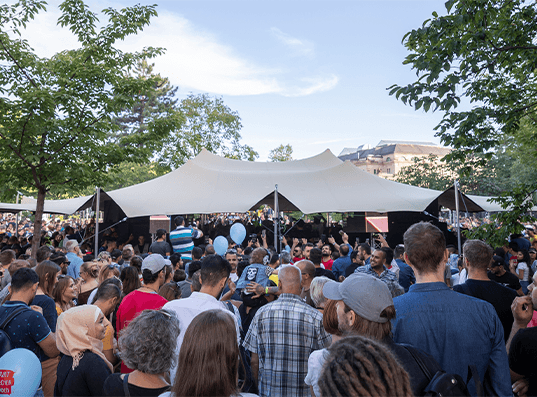 Outdoor Veranstaltung des Kulturbahnhof Chemnitz