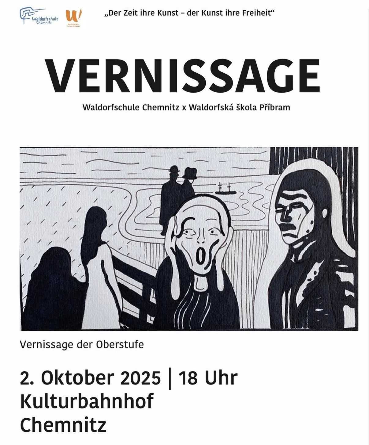 Vernissage der Waldorfschule Chemnitz und Waldorfschule Pribram