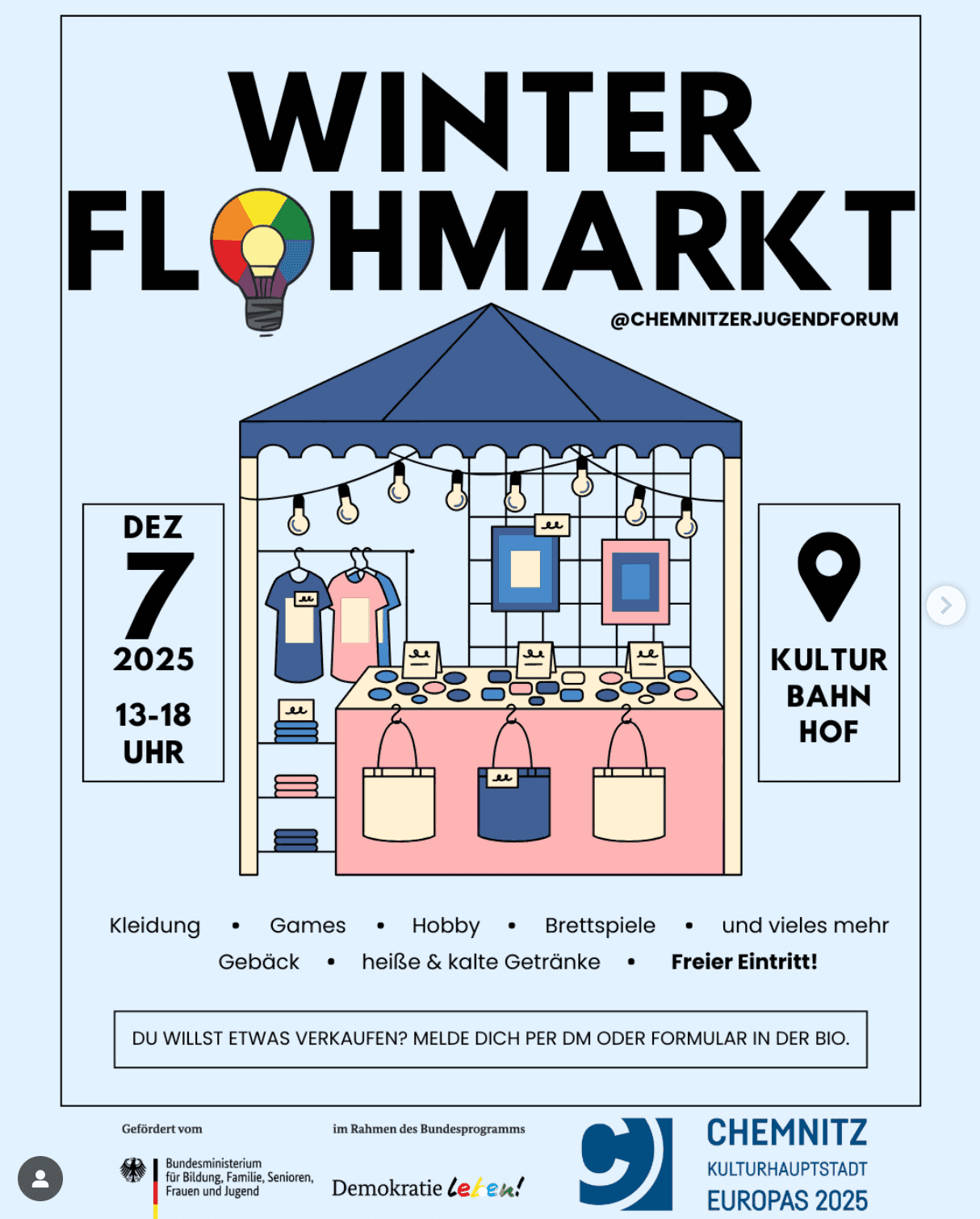 Winter-Flohmarkt des Jugendforum